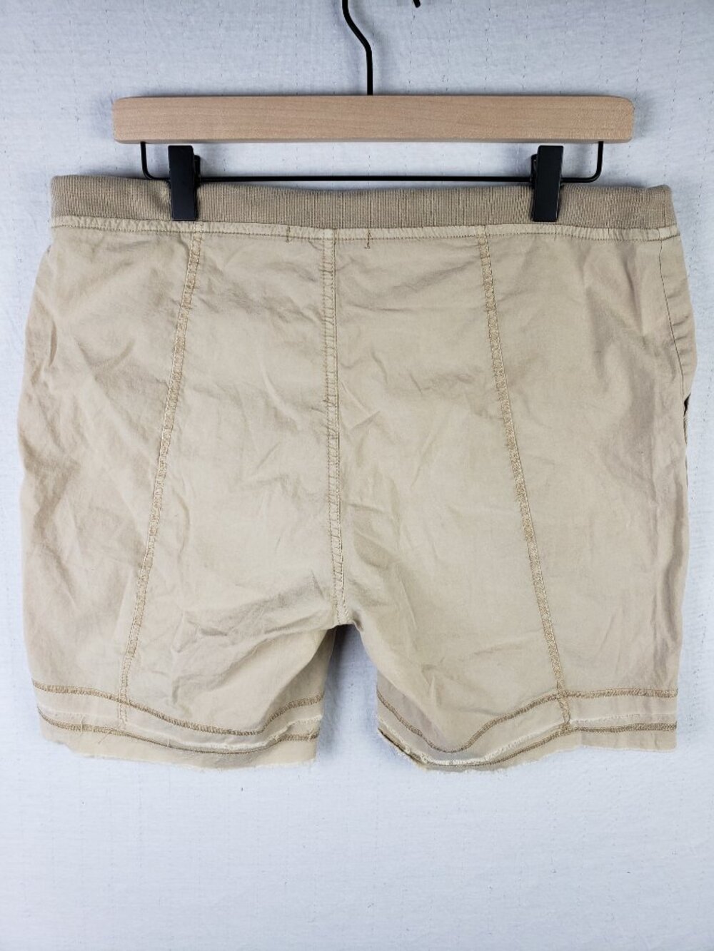 XCVI Shorts Cotton Stretch Cargo Utility Beige size M Resortwear Boho Hippie - Picture 5 of 9